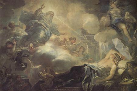 Luca  Giordano The Dream of Solomon (nn03) oil painting picture